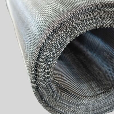 Buen precio Malla de alambre crimpado de acero inoxidable SS304 SS316 SS316L, tipo de agujero cuadrado en línea