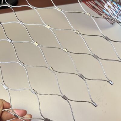 Good price Flexible Stainless Steel Wire Rope Mesh Net Anti Fall 20mm-60mm Mesh online