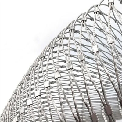 Good price 50 Mm Flexible Stainless Steel Rope Mesh For Safety System online
