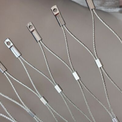 Buen precio Red de cuerda de acero inoxidable de alta resistencia 1mm-6mm 304 para proyectos arquitectónicos de tracción en línea