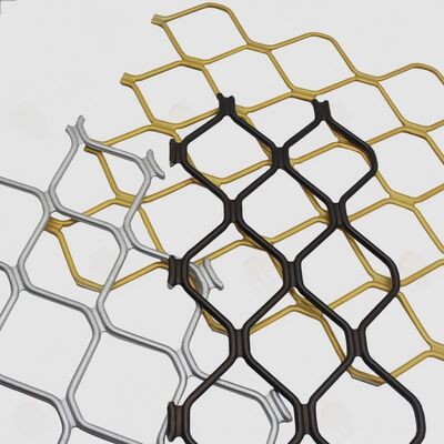 Harga bagus 6061 6063 Aluminium Diamond Grille Security Screen Powder Coating / Oksidasi on line