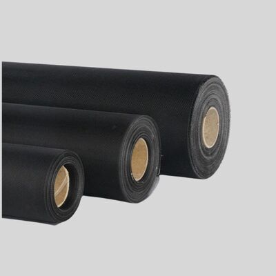 Guter Preis Einfach gewebtes, schnittfestes Polyesternetz 18x18, 30m/Rolle, Schwarz-Grau Online